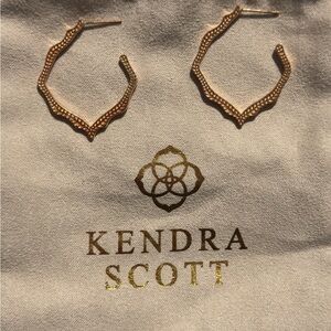 Kendra Scott Rose Gold Miku Hoop Earrings